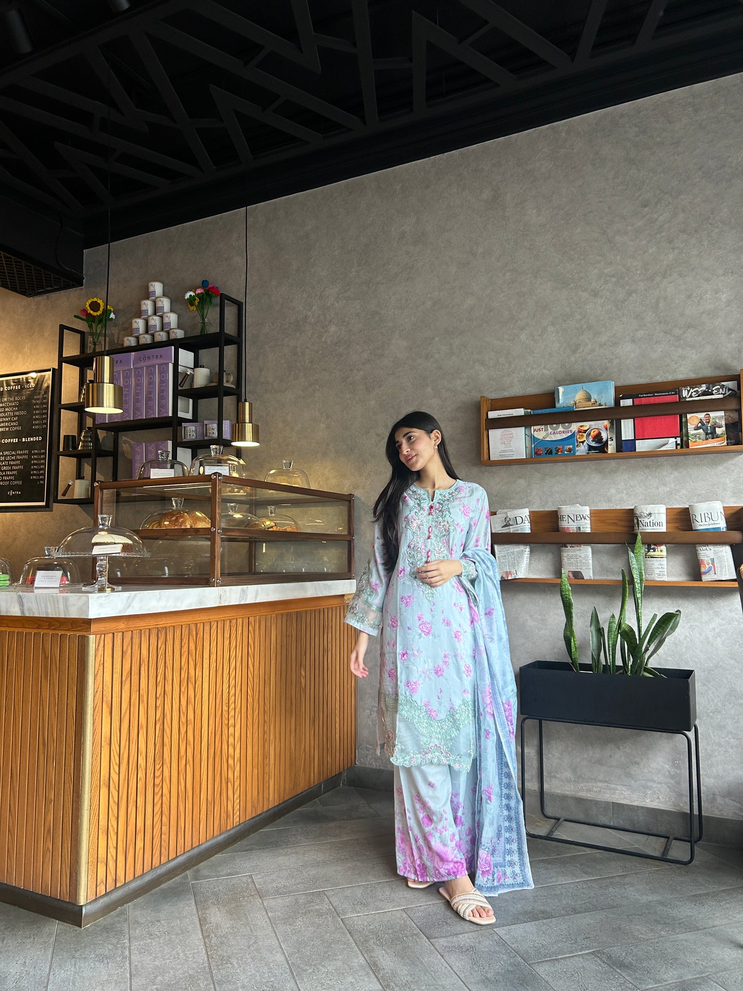 3 Piece Suit – Khadi Shirt & Trouser with Monar Dupatta (Pret)