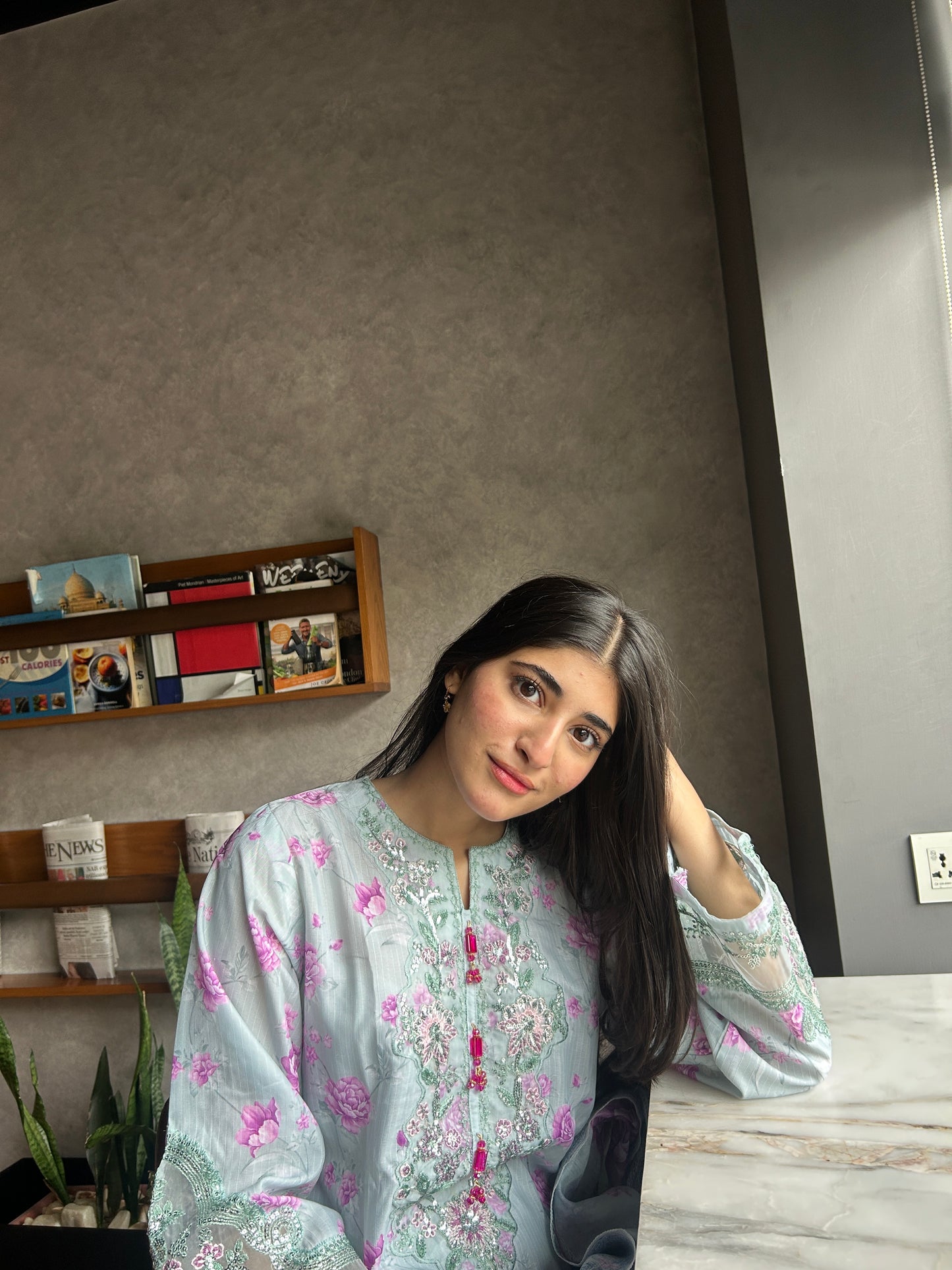 3 Piece Suit – Khadi Shirt & Trouser with Monar Dupatta (Pret)