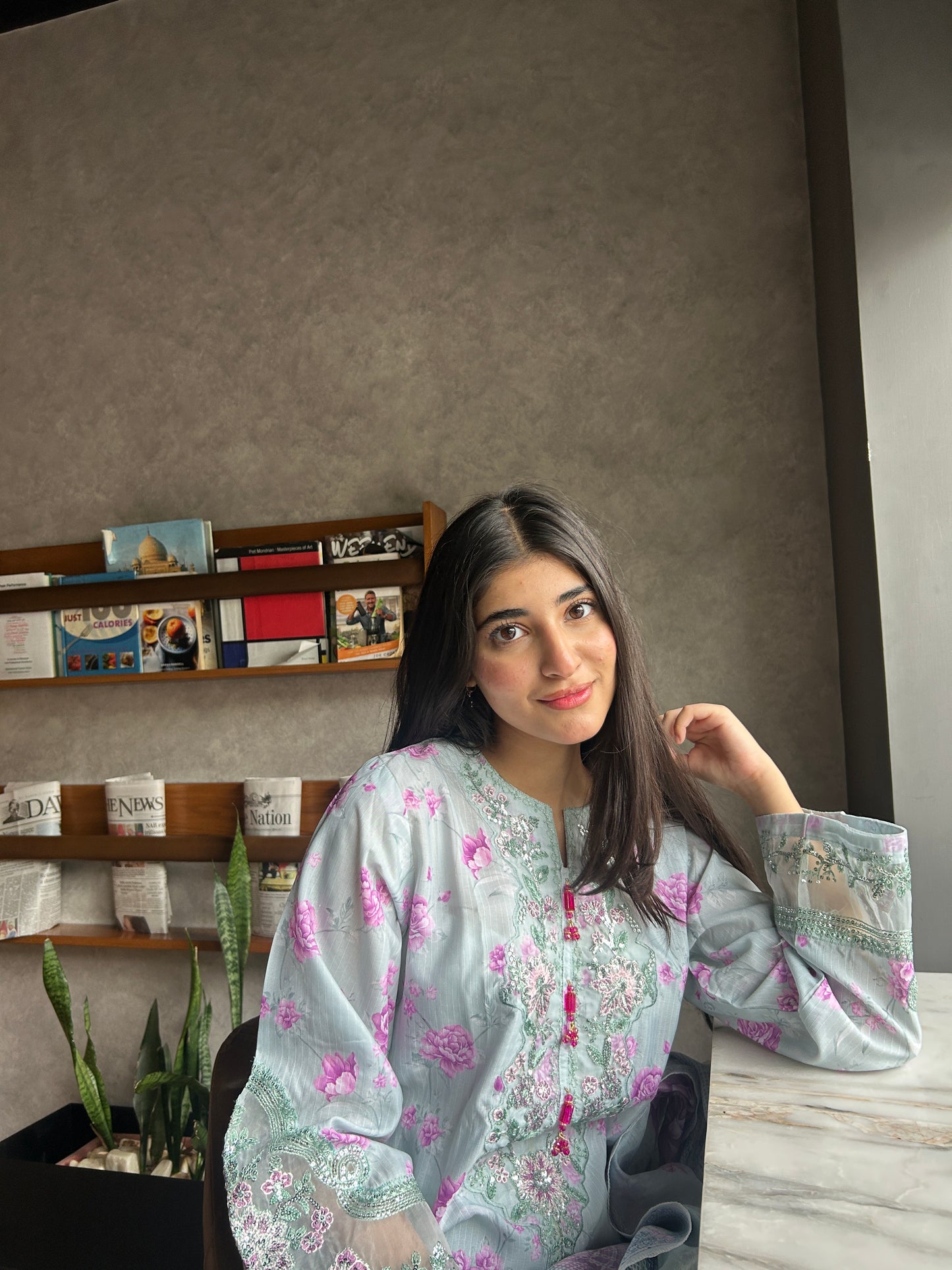 3 Piece Suit – Khadi Shirt & Trouser with Monar Dupatta (Pret)