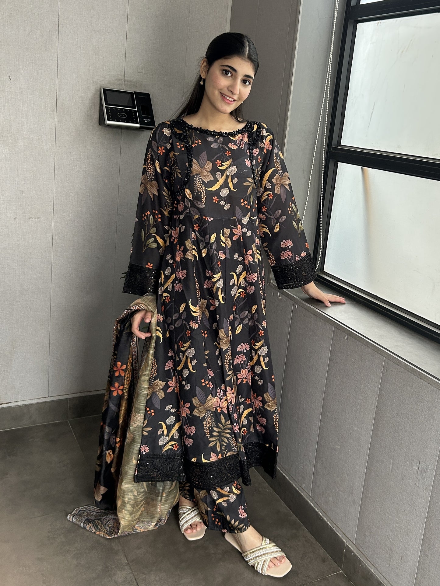 3 Piece Suit – Bana Dora with Printed Lawn Dupatta (Pret)