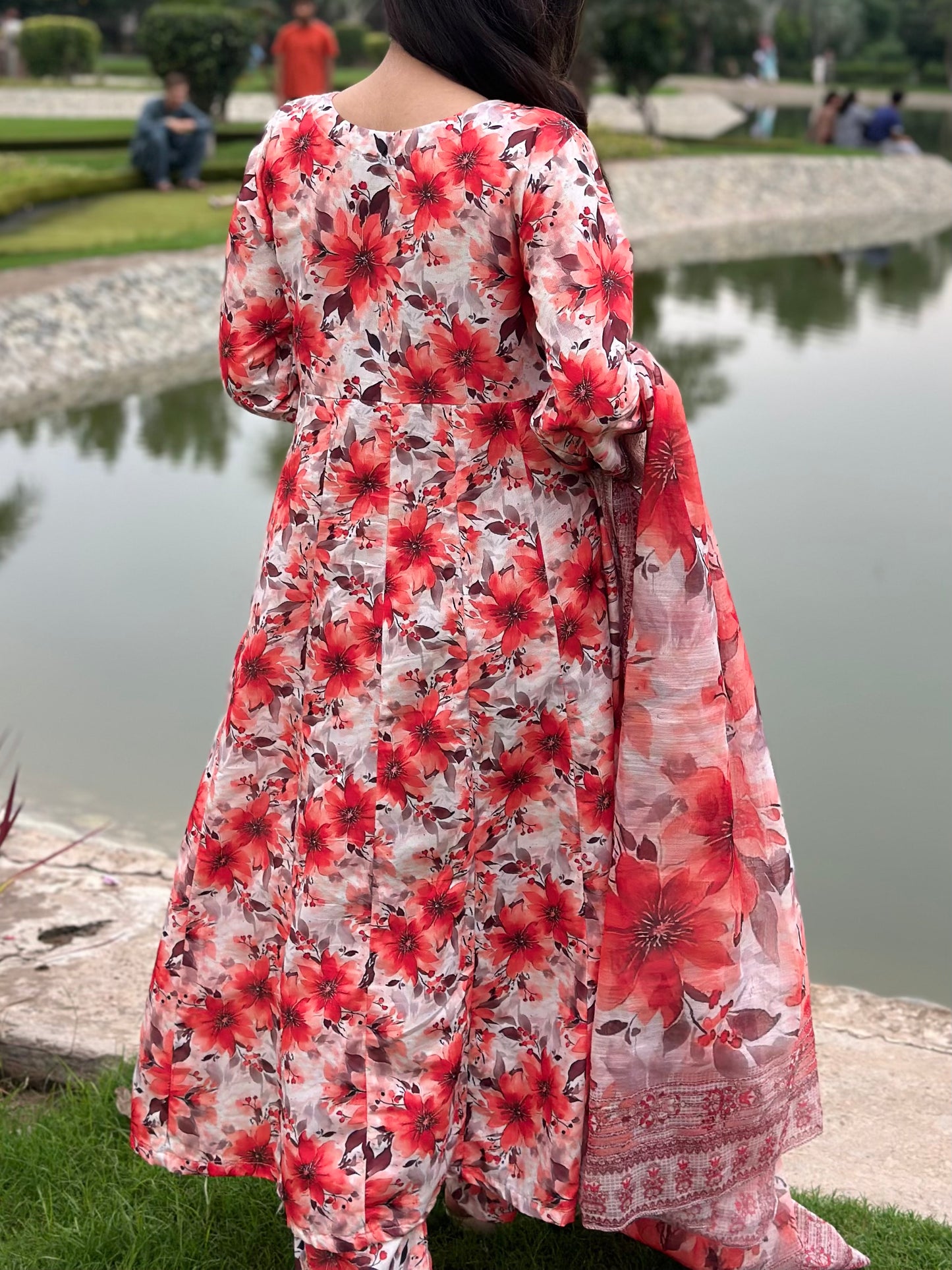 3 Piece Suit – Bana Dora with Printed Lawn Dupatta (Pret)