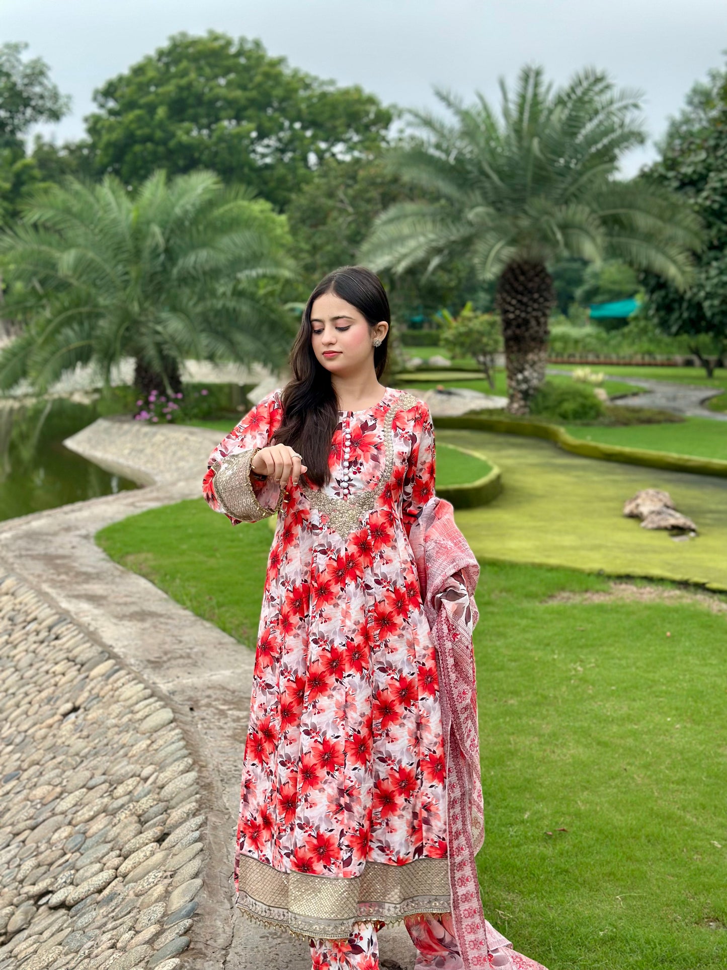 3 Piece Suit – Bana Dora with Printed Lawn Dupatta (Pret)